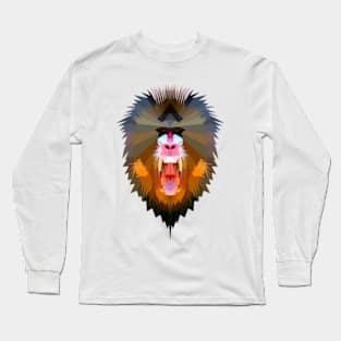 Angry Mandrill Long Sleeve T-Shirt